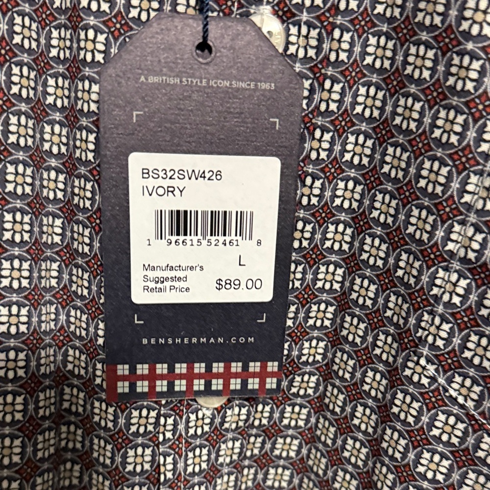 Ben Sherman Ivory Men's Button Down Shirt